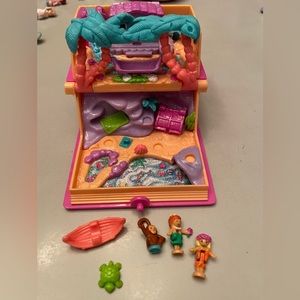 Vintage 1995 Polly pocket glitter island book 100% complet